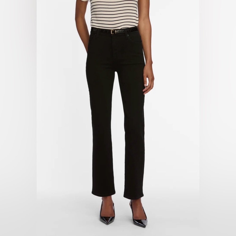 Frame Denim Le high straight leg jean in black size 27